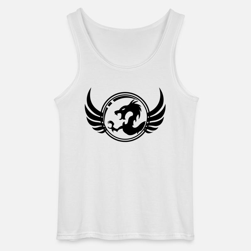 dragon_1 - Gildan Männer Tank Top - Weiß