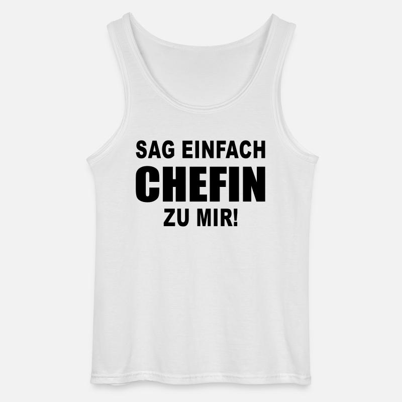 chefin - Gildan Männer Tank Top - Weiß