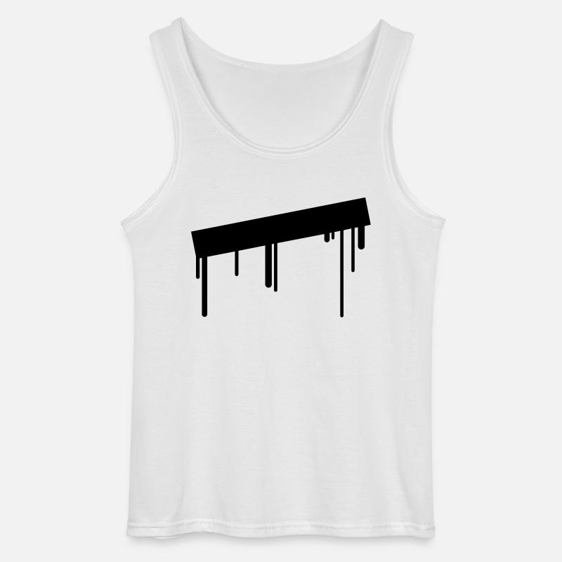 empty_graffiti_frame - Débardeur Gildan Homme - blanc