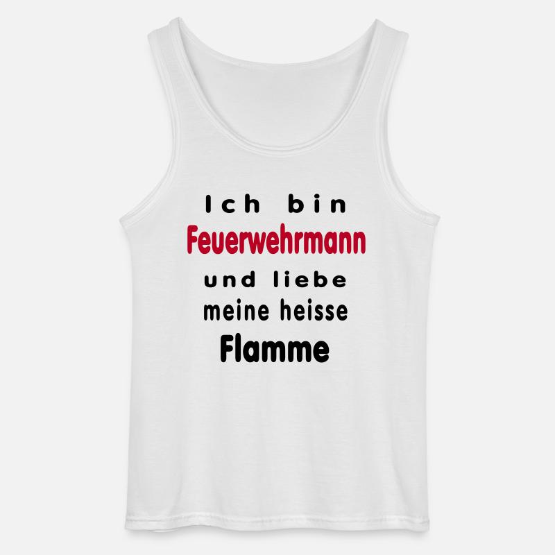 Ich bin Feuerwehrmann... - Gildan Männer Tank Top - Weiß