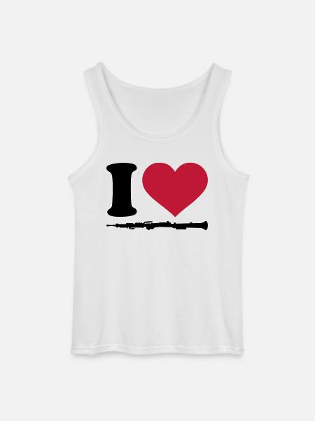 Oboe - Gildan Männer Tank Top - Weiß