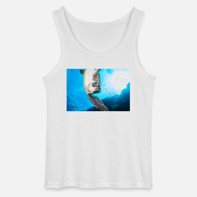 Schildkröte - Gildan Männer Tank Top - Weiß