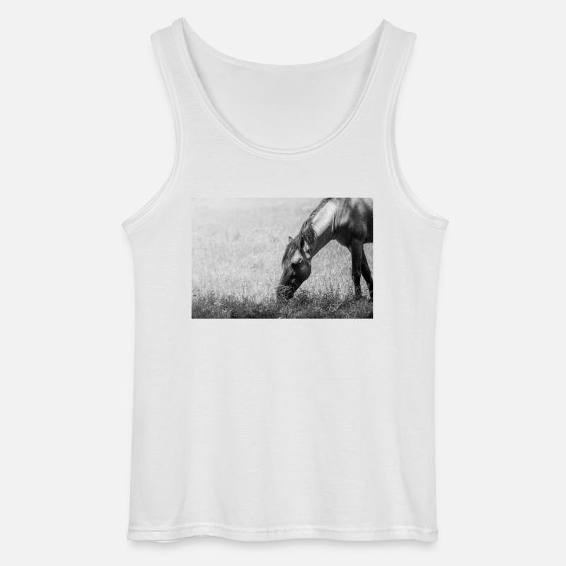 Das Pferd - Gildan Männer Tank Top - Weiß