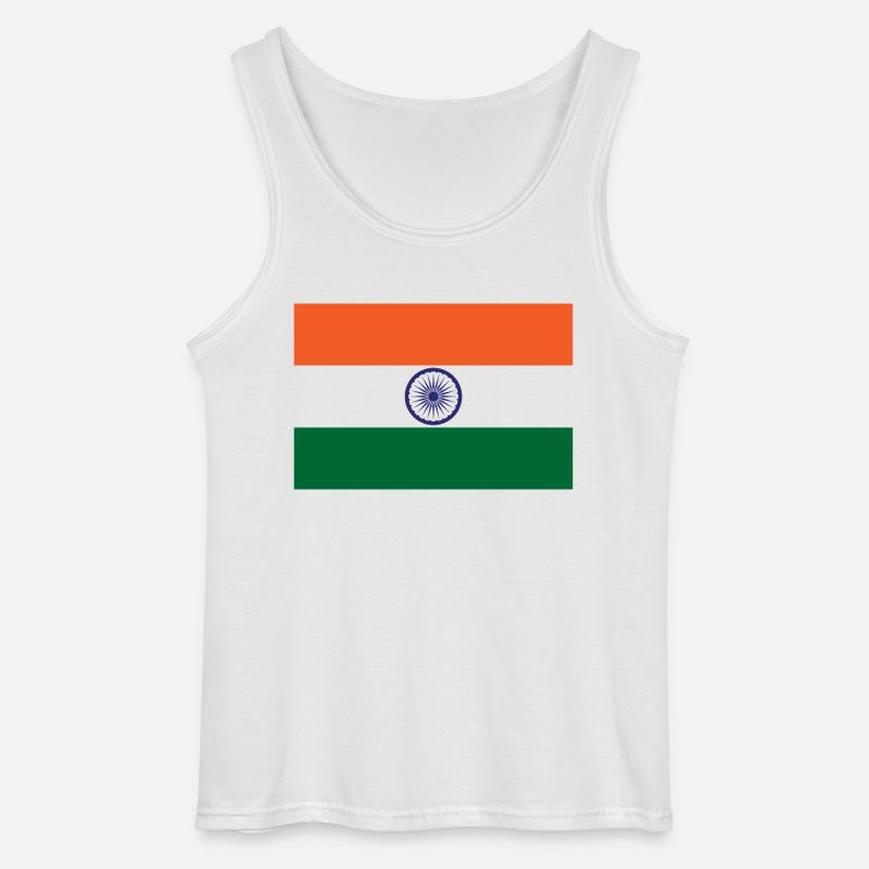 Indien - Gildan Männer Tank Top - Weiß