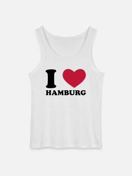 I Love Hamburg - Gildan Männer Tank Top - Weiß