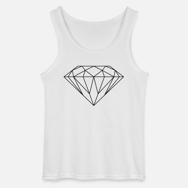 Diams02 - Gildan Männer Tank Top - Weiß