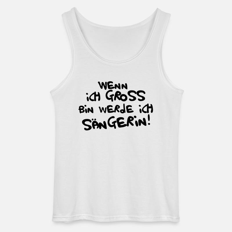 Ich werde Sängerin - Gildan Männer Tank Top - Weiß