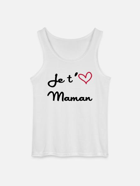 Je t'aime Maman - Débardeur Gildan Homme - blanc