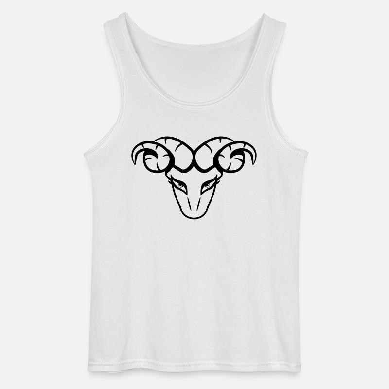 Widder horoskop - Gildan Männer Tank Top - Weiß