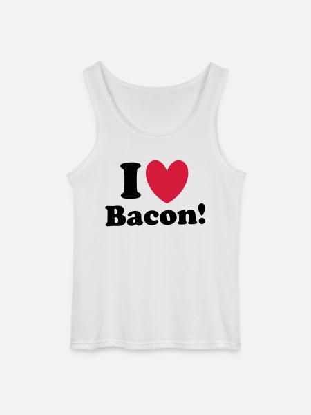 Bacon - Gildan Männer Tank Top - Weiß