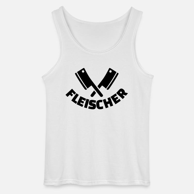 Fleischer - Gildan Männer Tank Top - Weiß