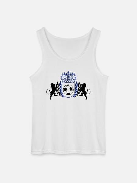 fussball_wappen_02 - Gildan Männer Tank Top - Weiß
