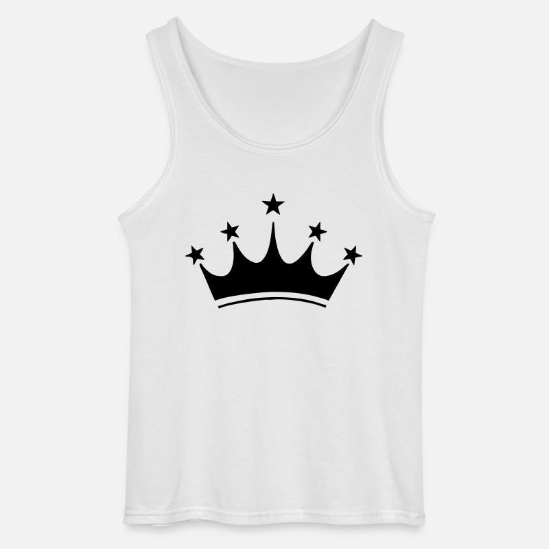 crown krone2 - Gildan Männer Tank Top - Weiß