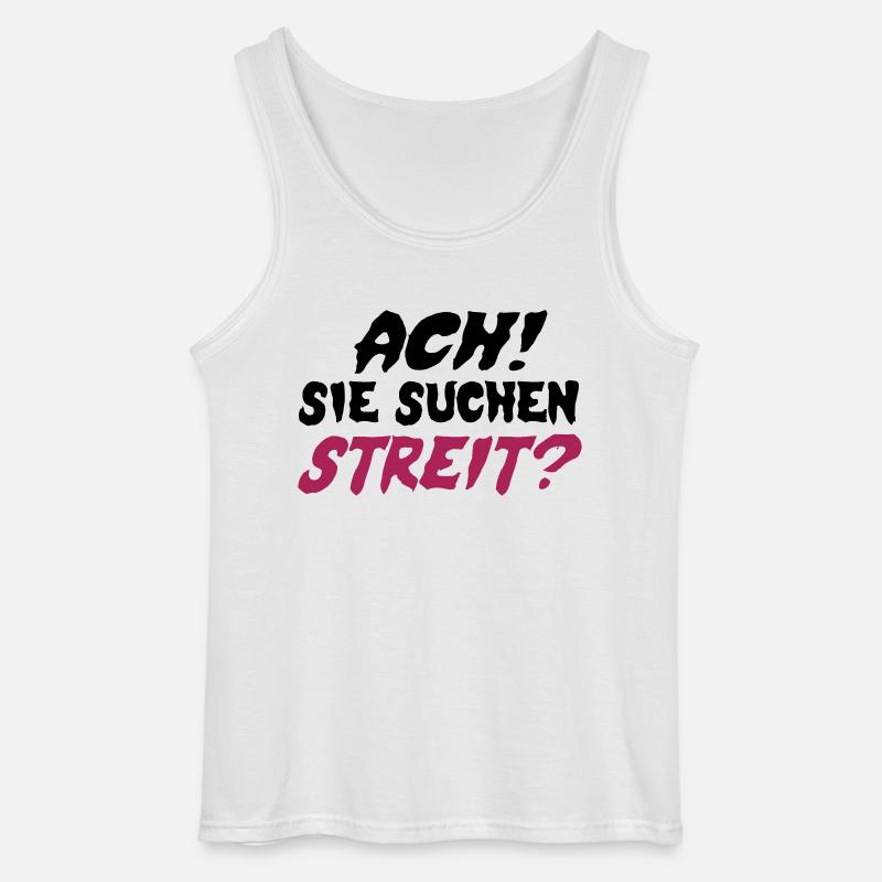 Sie suchen Streit? - Gildan Männer Tank Top - Weiß