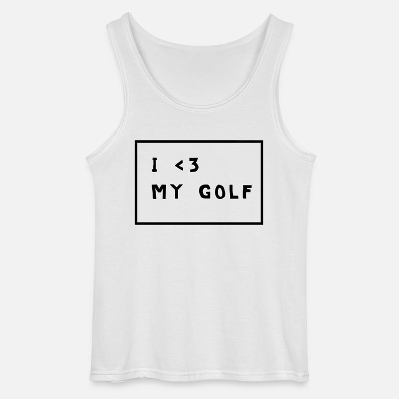 golf - Gildan Männer Tank Top - Weiß