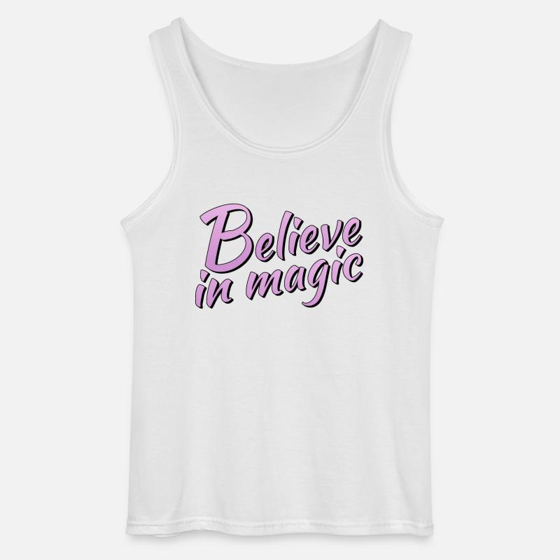 Believe in magic - Gildan Männer Tank Top - Weiß