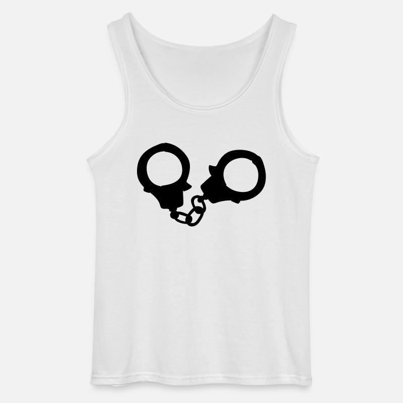 handschellen - Gildan Männer Tank Top - Weiß