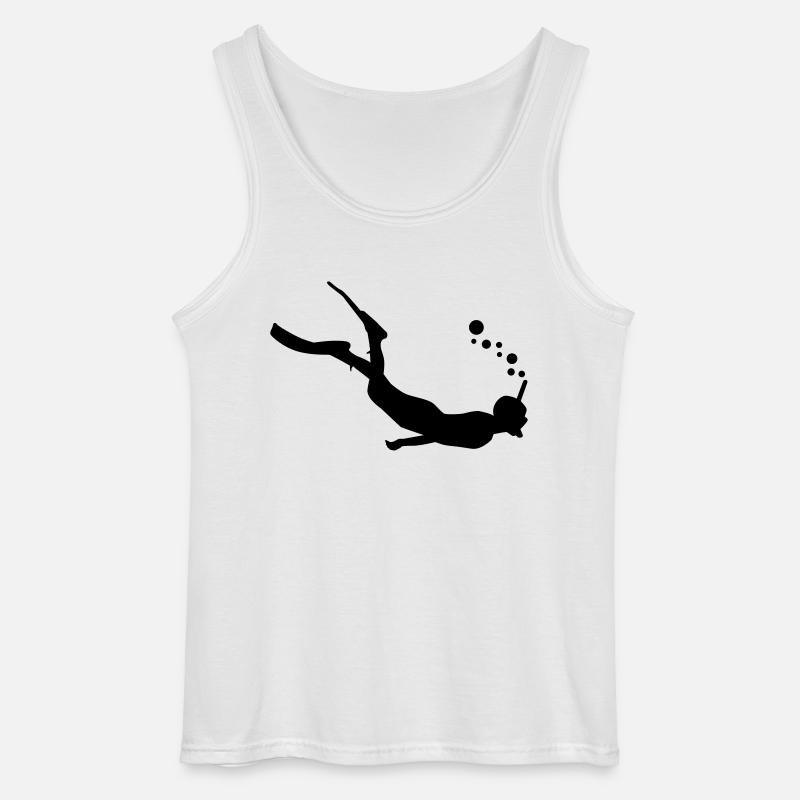 Schnorcheln - Gildan Männer Tank Top - Weiß