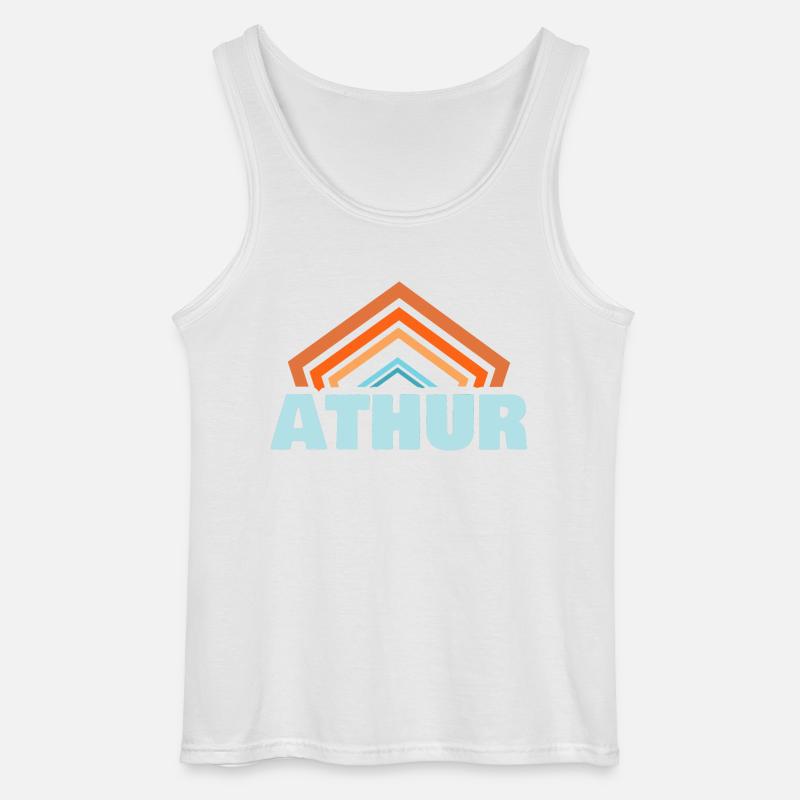 Athur as a given name - Gildan Men’s Tank Top - white