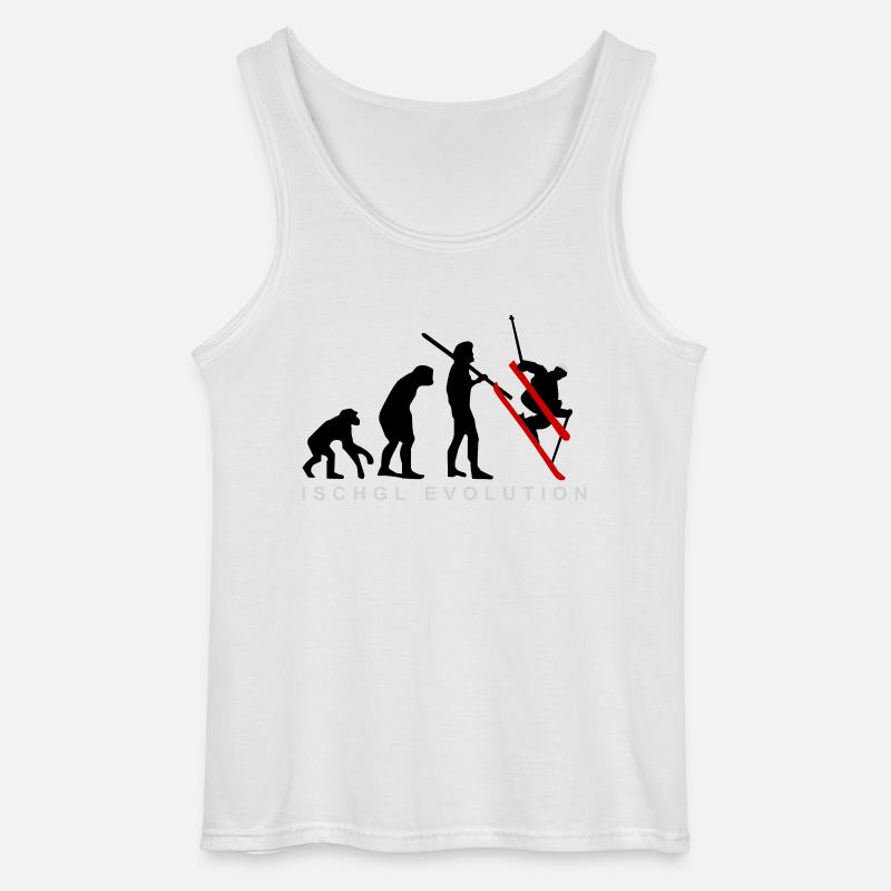 Ischgl Evolution Ski - Gildan Männer Tank Top - Weiß