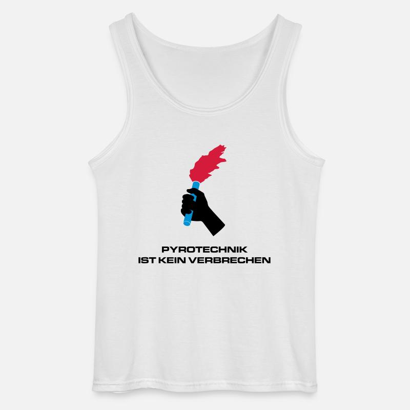 Pyrotechnik - Gildan Männer Tank Top - Weiß