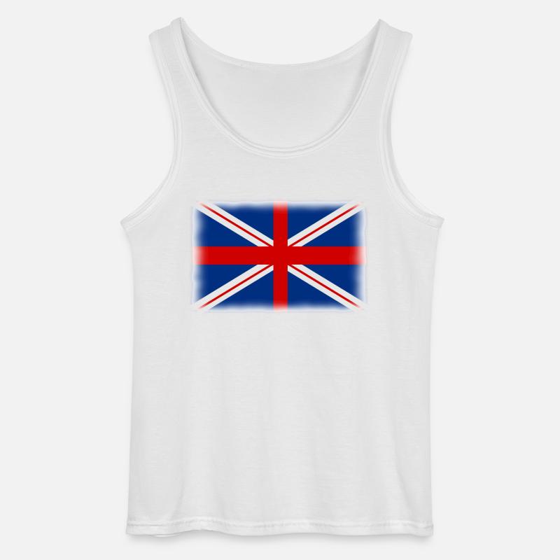 drapeau anglais - Gildan Männer Tank Top - Weiß