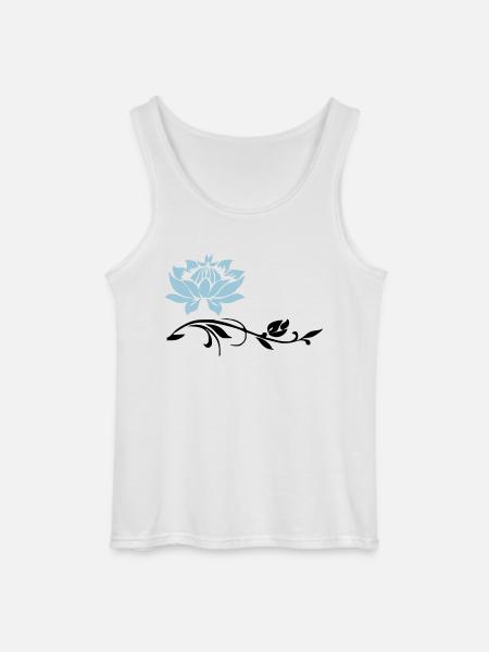 blume - Gildan Männer Tank Top - Weiß
