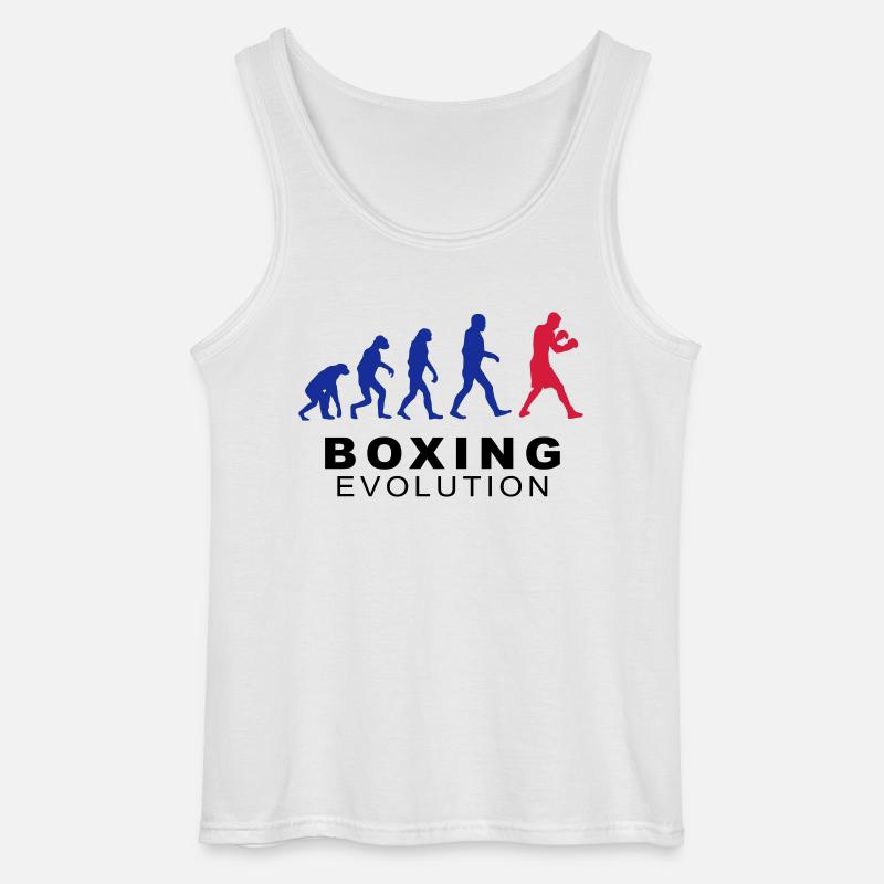 Boxing evolution - Gildan Men’s Tank Top - white