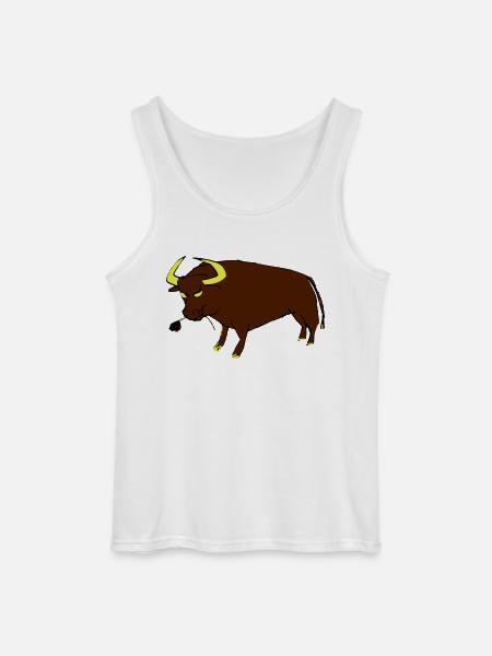 Taureau Basque - Débardeur Gildan Homme - blanc