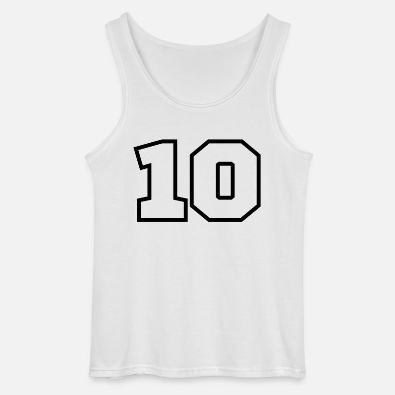 10 - Gildan Männer Tank Top - Weiß