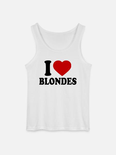 I love blondes - Gildan Männer Tank Top - Weiß