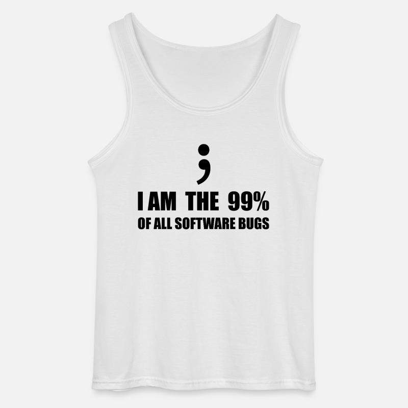 Computer Scientist Programmer - Gildan Men’s Tank Top - white
