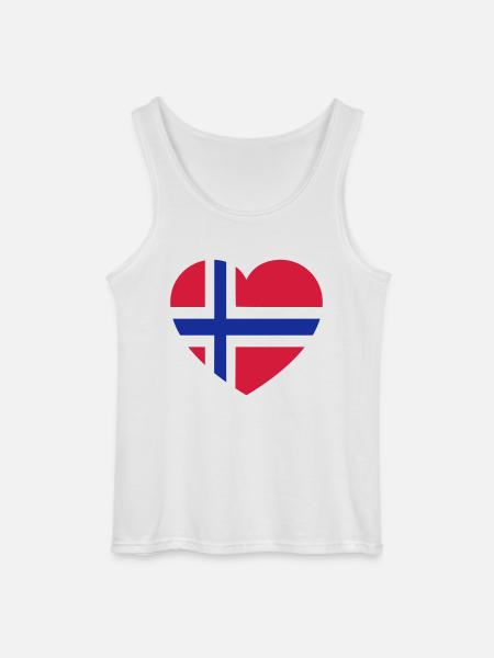 norge - Gildan Men’s Tank Top - white