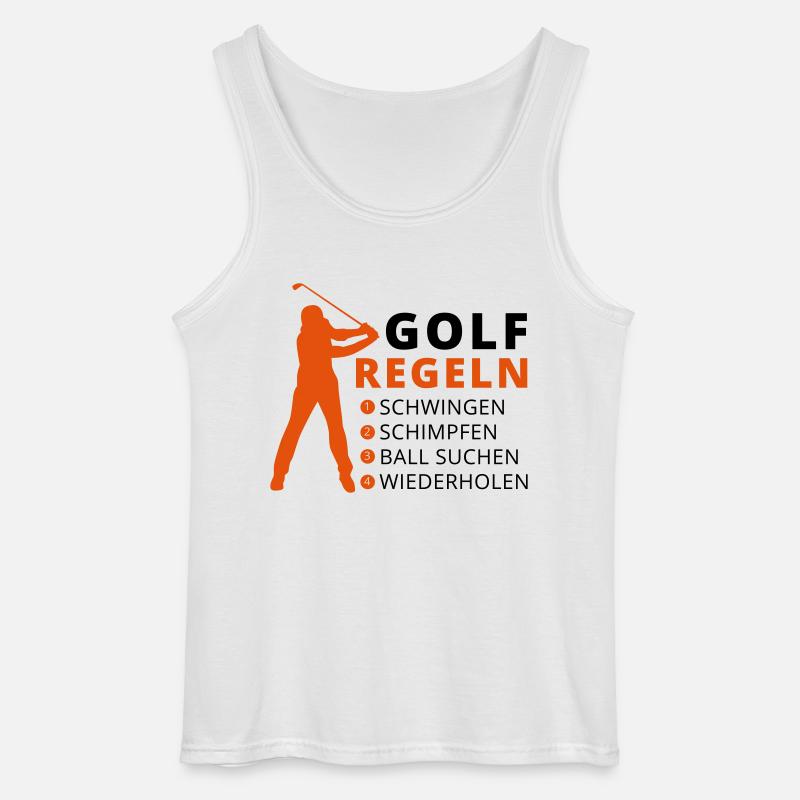 GOLFREGELN - Gildan Männer Tank Top - Weiß