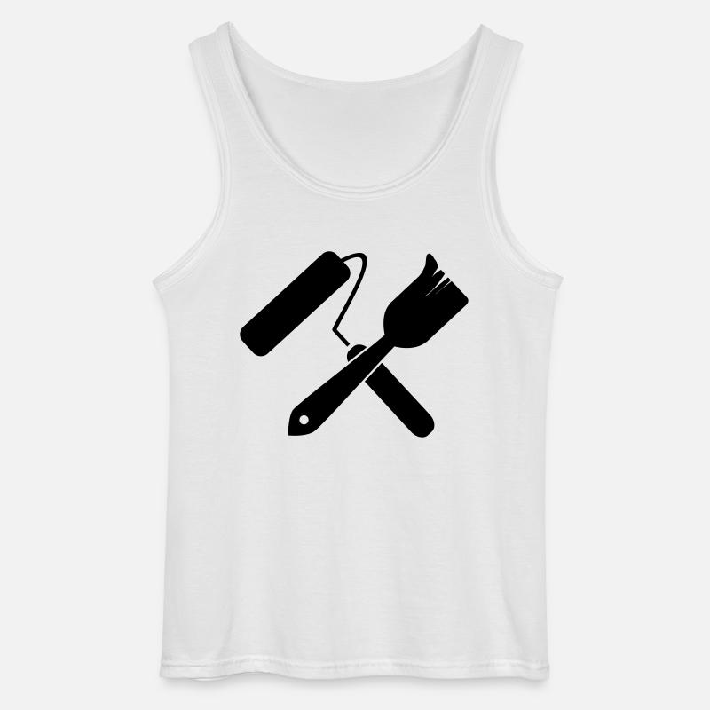 Lackierer Tools - Gildan Männer Tank Top - Weiß