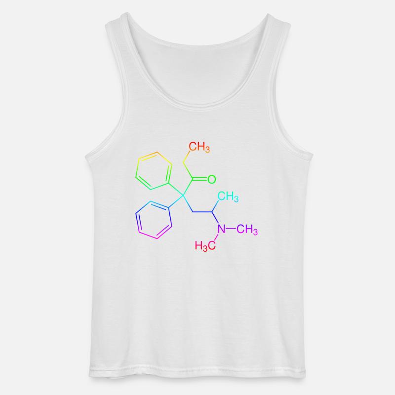 Methadone structural formula - Gildan Men’s Tank Top - white