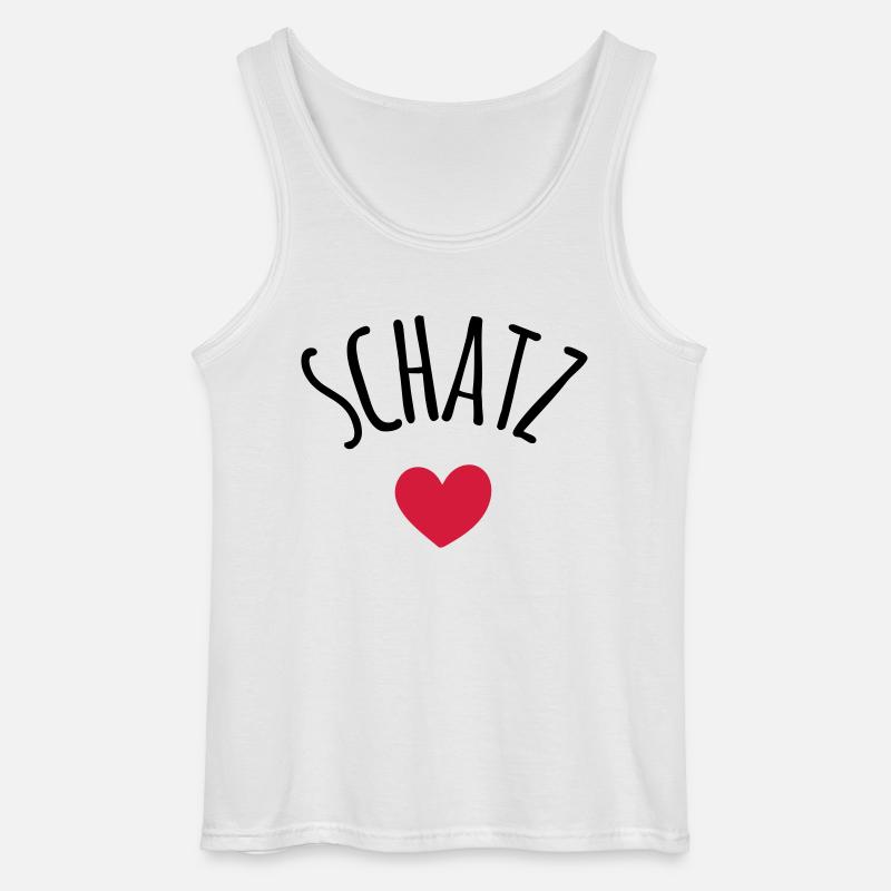 Schatz - Gildan Männer Tank Top - Weiß