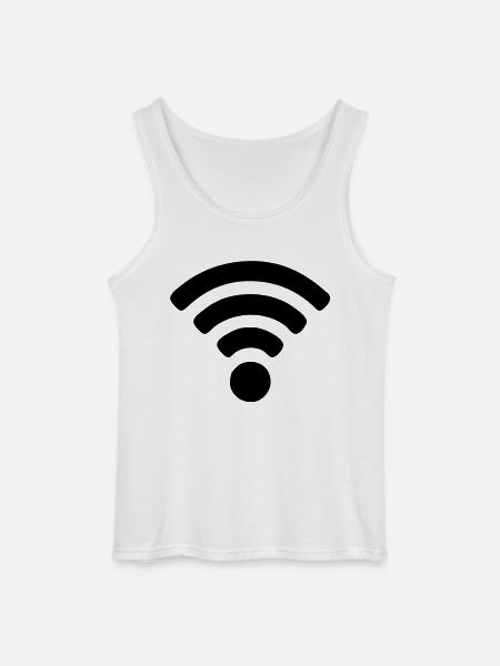 Wi-fi - Gildan Men’s Tank Top - white