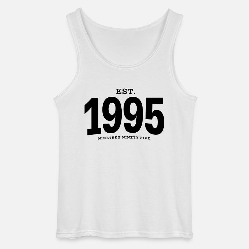 EST. 1995 Nineteen Ninety Five - Gildan Männer Tank Top - Weiß