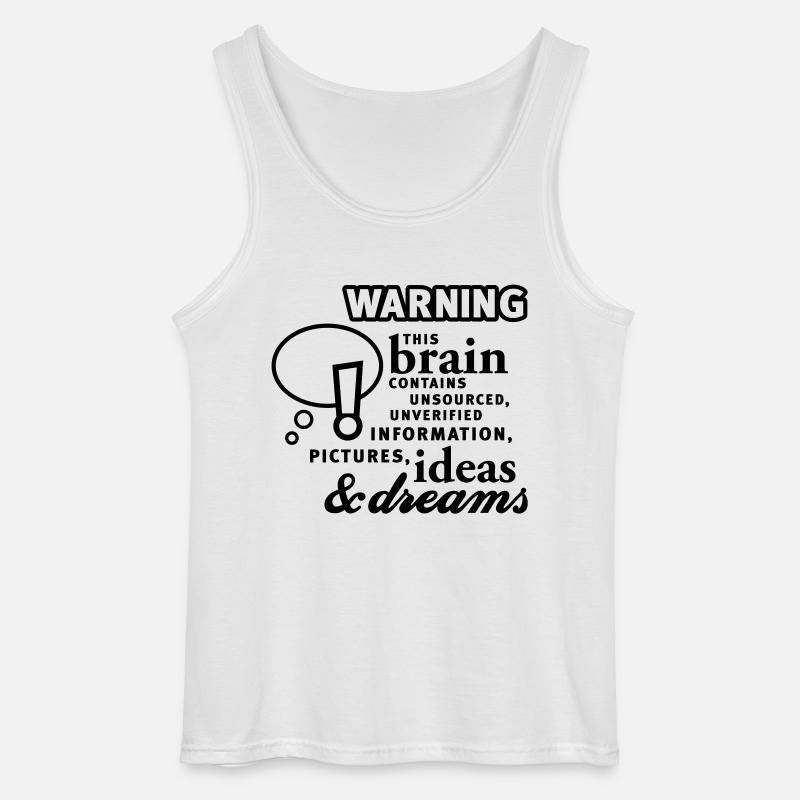 Brain - content - Brain - Content - 1C - Gildan Men’s Tank Top - white
