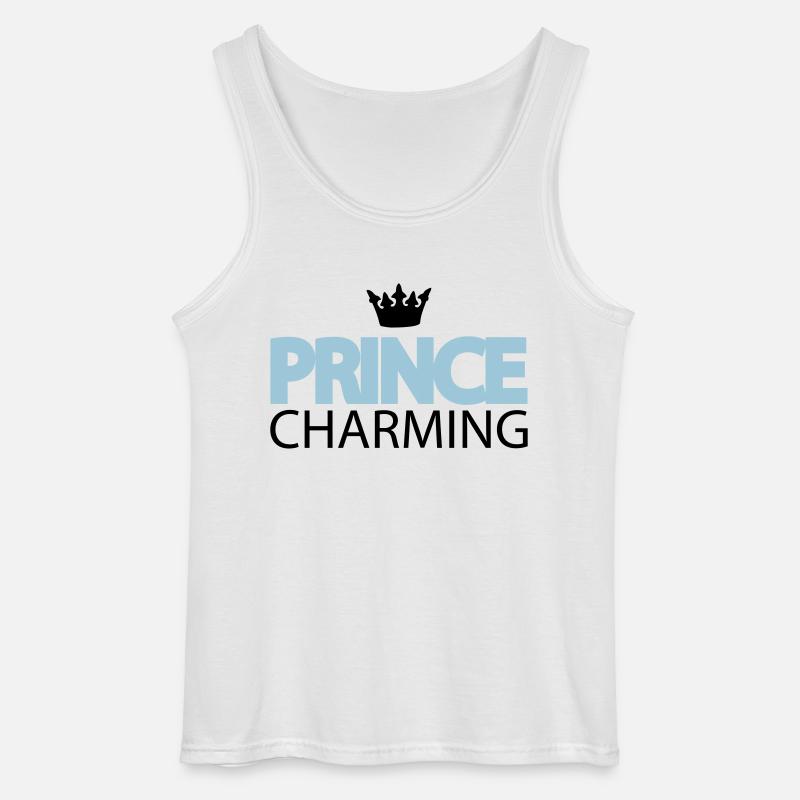 prince_charming prinz charmant krone - Gildan Männer Tank Top - Weiß