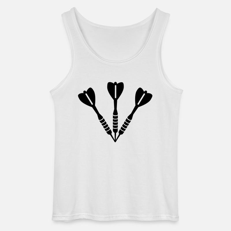 Darts - Gildan Men’s Tank Top - white