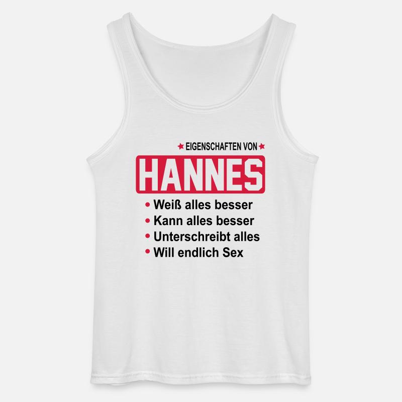hannes - Gildan Männer Tank Top - Weiß