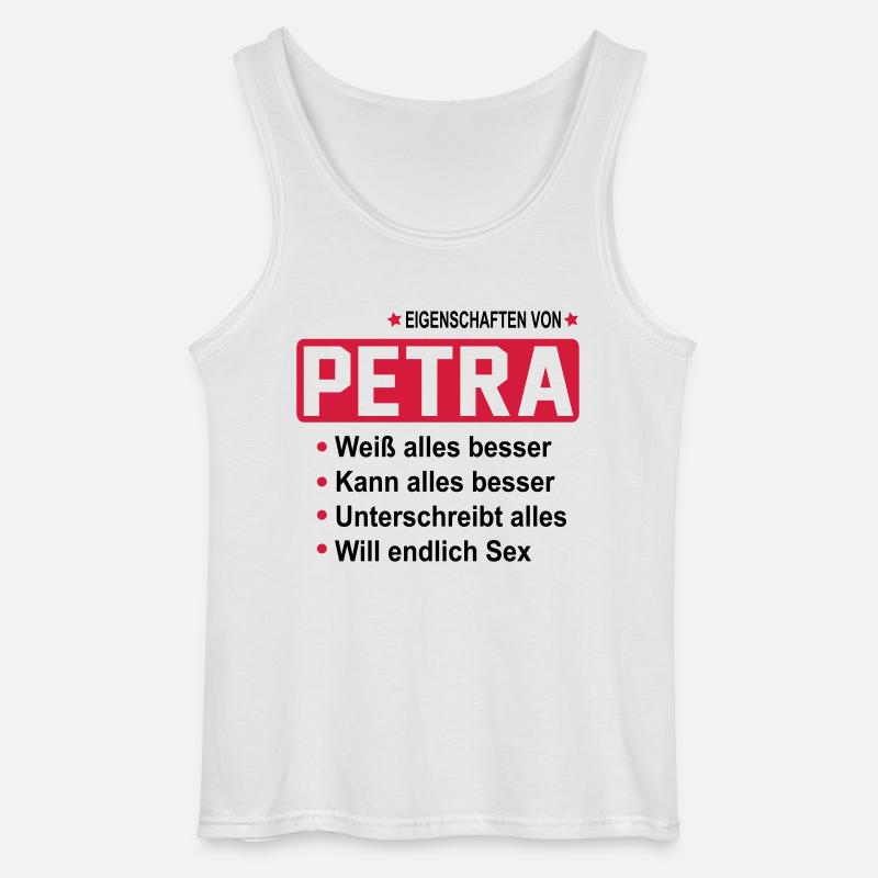 petra - Gildan Männer Tank Top - Weiß