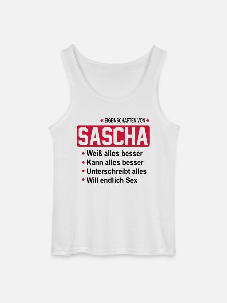 sascha - Gildan Männer Tank Top - Weiß