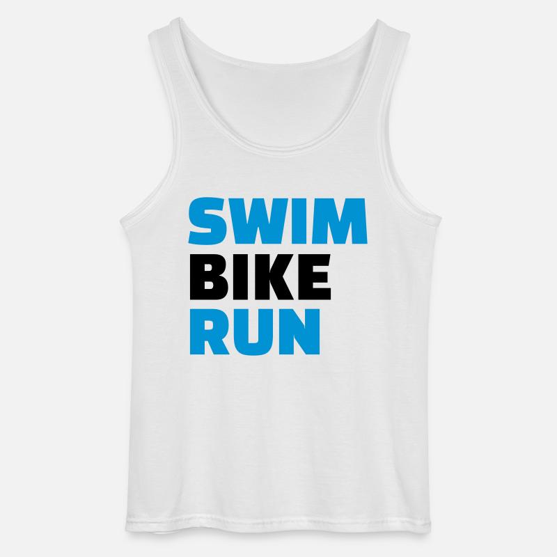 Triathlon - Gildan Männer Tank Top - Weiß