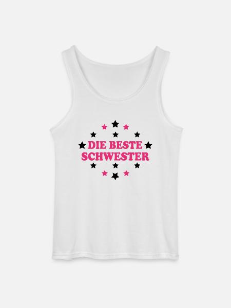 Die beste schwester - Gildan Men’s Tank Top - white