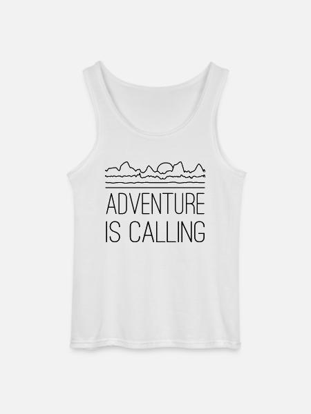 Adventure is calling - Gildan Men’s Tank Top - white