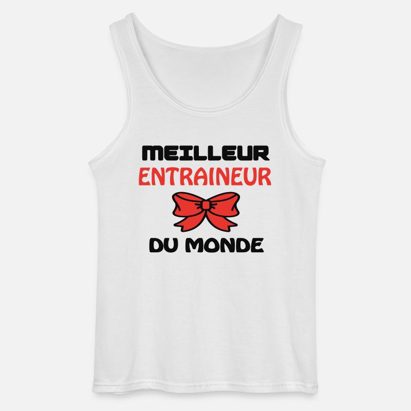 BESTER TRAINER DER WELT - Gildan Männer Tank Top - Weiß