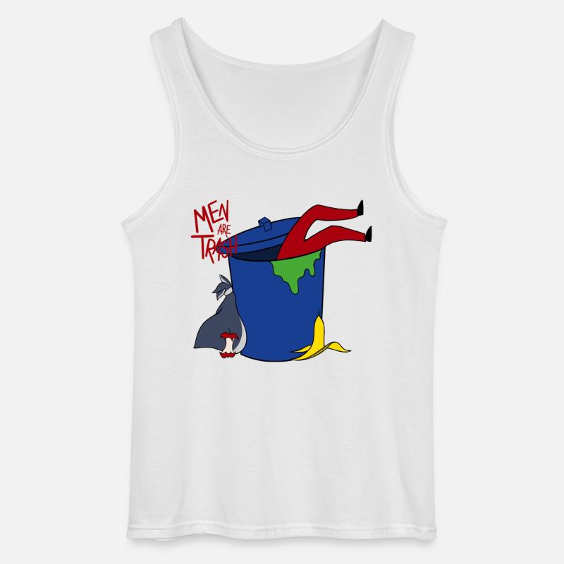 Männer sind Müll - Gildan Männer Tank Top - Weiß